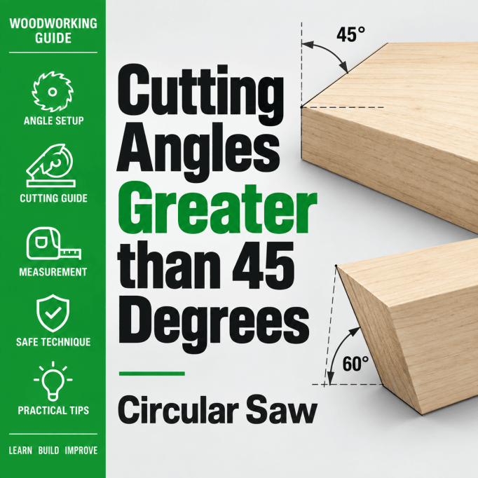 Cutting Angles Greater than 45 Degrees with a Circular Saw