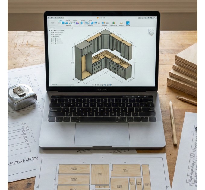 BUILT-IN KITCHEN - See Your DIY Cabinets In Your Room