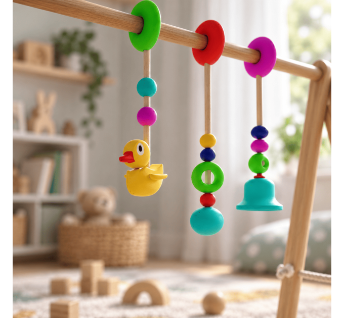 Build plan for wooden baby gym frame, Scandinavian - mobile activity play gym playset DIY - Digital Download Only