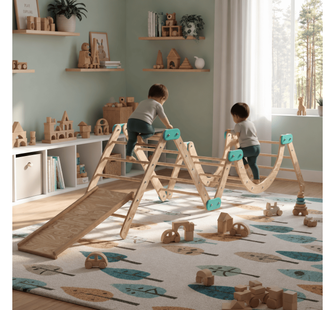 Build plan for wooden toys for toddler, kids room décor, nature play toy, climbing furniture, playset DIY - Digital Download Only