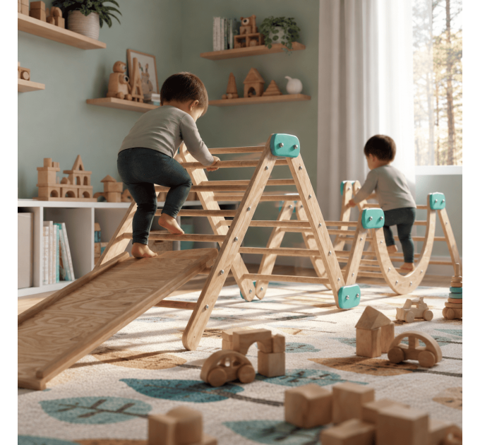 Build plan for wooden toys for toddler, kids room décor, nature play toy, climbing furniture, playset DIY - Digital Download Only