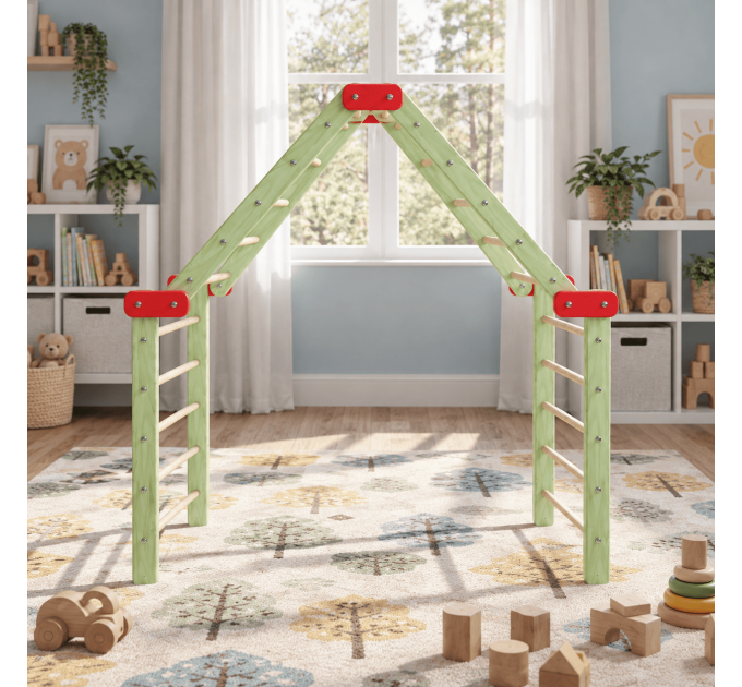 DIY plan for wooden climbing furniture, toys for toddler, indoor playground, educational toy, nature play toy - Digital Download Only