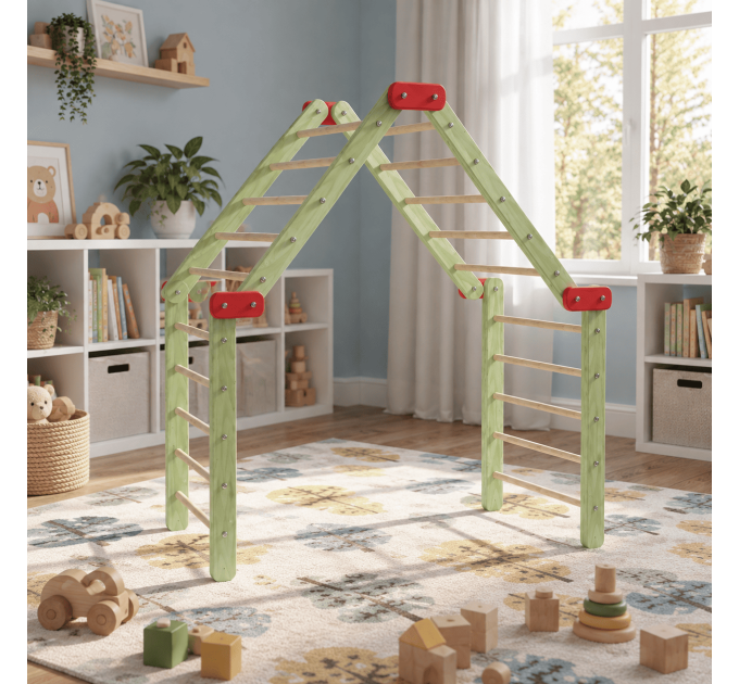 DIY plan for wooden climbing furniture, toys for toddler, indoor playground, educational toy, nature play toy - Digital Download Only