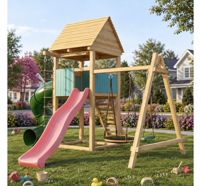 Playhouse build plan for kids, Playset DIY, Treehouse - Digital Download Only