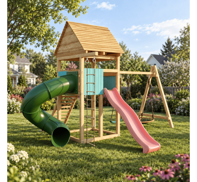 Playhouse build plan for kids, Playset DIY, Treehouse - Digital Download Only