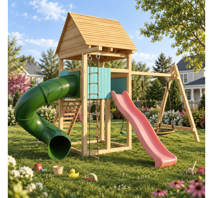 Playhouse build plan for kids, Playset DIY, Treehouse - Digital Download Only