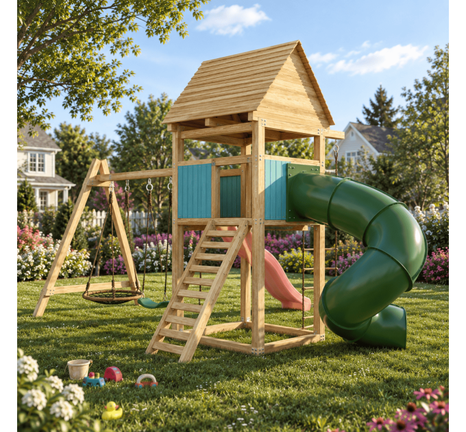 Playhouse build plan for kids, Playset DIY, Treehouse - Digital Download Only