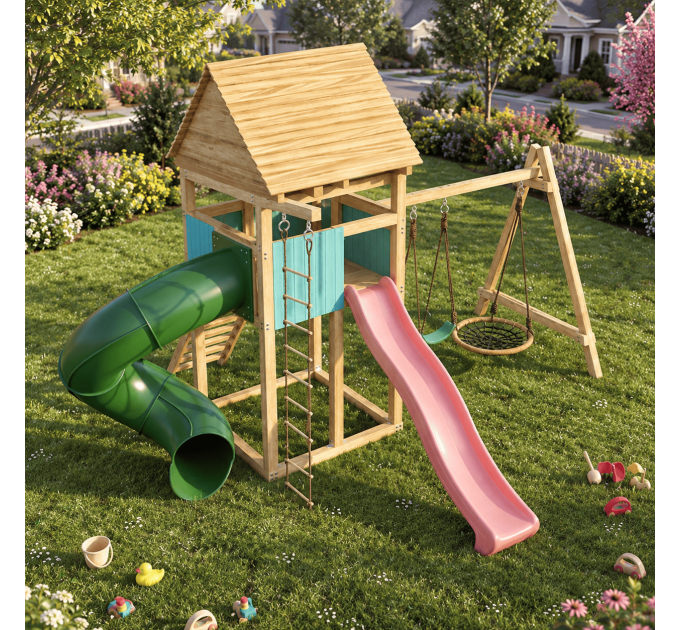 Playhouse build plan for kids, Playset DIY, Treehouse - Digital Download Only