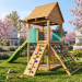 Playset build plan for kids, Playhouse - Wooden gardenhouse, Outdoor Wood Structure Climbing Wall Climber Slide - Digital Download Only