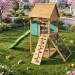Playset build plan for kids, Playhouse - Wooden gardenhouse, Outdoor Wood Structure Climbing Wall Climber Slide - Digital Download Only