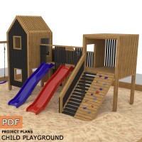 Kids Playhouse Build Plan, DIY Playset, Treehouse - Digital Download Only