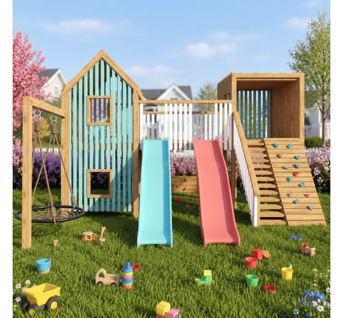 Kids Playhouse Build Plan - DIY Playset and Treehouse