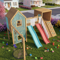 Kids Playhouse Build Plan, DIY Playset, Treehouse - Digital Download Only Kids Playhouse Build Plan, DIY Playset, Treehouse - Digital Download Only