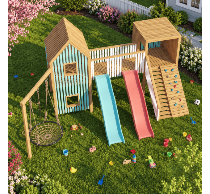 Kids Playhouse Build Plan - DIY Playset and Treehouse