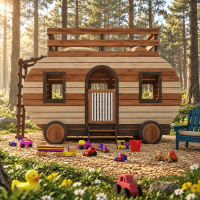 DIY Camper Kids Playhouse & Treehouse Plans - Digital Download DIY Camper Kids Playhouse & Treehouse Plans - Digital Download