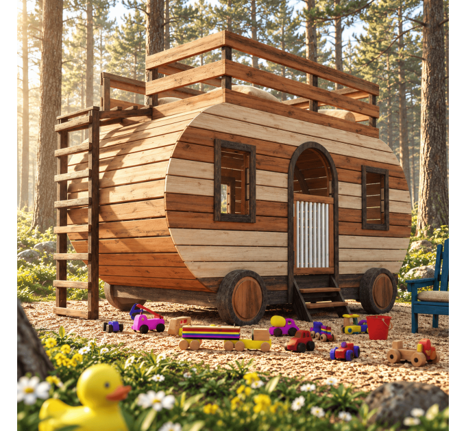 Build Your Own Kids Playhouse and Treehouse with Easy DIY Plans