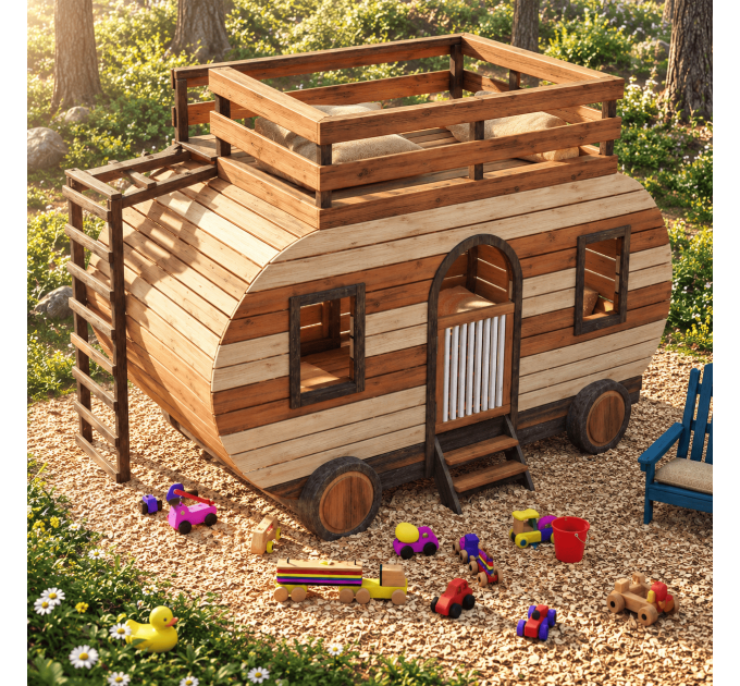 Build Your Own Kids Playhouse and Treehouse with Easy DIY Plans
