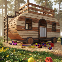 DIY Camper Kids Playhouse & Treehouse Plans - Digital Download DIY Camper Kids Playhouse & Treehouse Plans - Digital Download