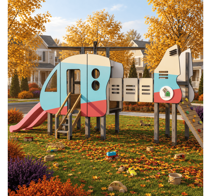 Build Your Own DIY Kids Camper Playhouse and Helicopter Treehouse
