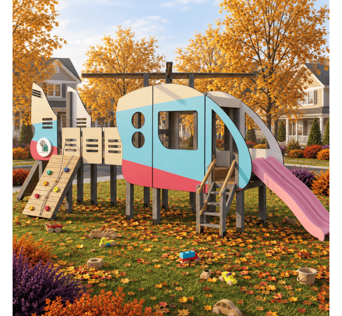 Build Your Own DIY Kids Camper Playhouse and Helicopter Treehouse