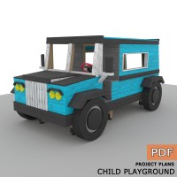 Kids Auto Playset DIY Plans - Digital Download PDF
