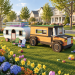 Kids Auto & Camper Playset DIY Plans - Digital PDF for Building Your Dream Playhouse