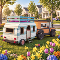 Kids Auto + Camper Playset DIY Plans - Digital Download PDF Kids Auto + Camper Playset DIY Plans - Digital Download PDF
