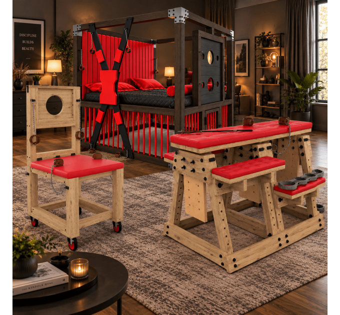 BDSM Bed, Bondage Chair & Spanking Bench DIY Plans Bundle