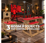 BDSM Bed, Bondage Chair & Spanking Bench Plans Bundle, 3 DIY Adult Furniture Projects, PDF Digital Download BDSM Bed, Bondage Chair & Spanking Bench Plans Bundle, 3 DIY Adult Furniture Projects, PDF Digital Download