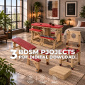 Adjustable BDSM Furniture, Spanking Bench & Bondage Chair DIY Plans