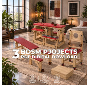 Adjustable BDSM Furniture, Spanking Bench & Bondage Chair Plans Bundle, 3 DIY Adult Furniture Projects, PDF Digital Download