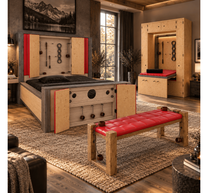 3 DIY Hidden BDSM Furniture Plans: Bed, Wardrobe & Bench