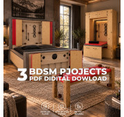 Hidden BDSM Furniture Plans Bundle, Bed, Wardrobe & Bench, 3 DIY Adult Furniture Projects, PDF Digital Download
