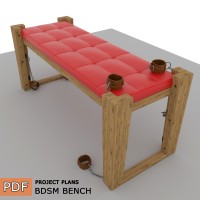 Secret BDSM BENCH – Hidden Adult Furniture - Digital Download Only