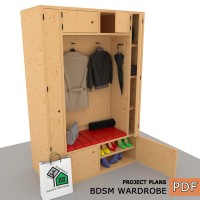 BDSM Wardrobe Hidden - Transform Your Space - Digital Download Only