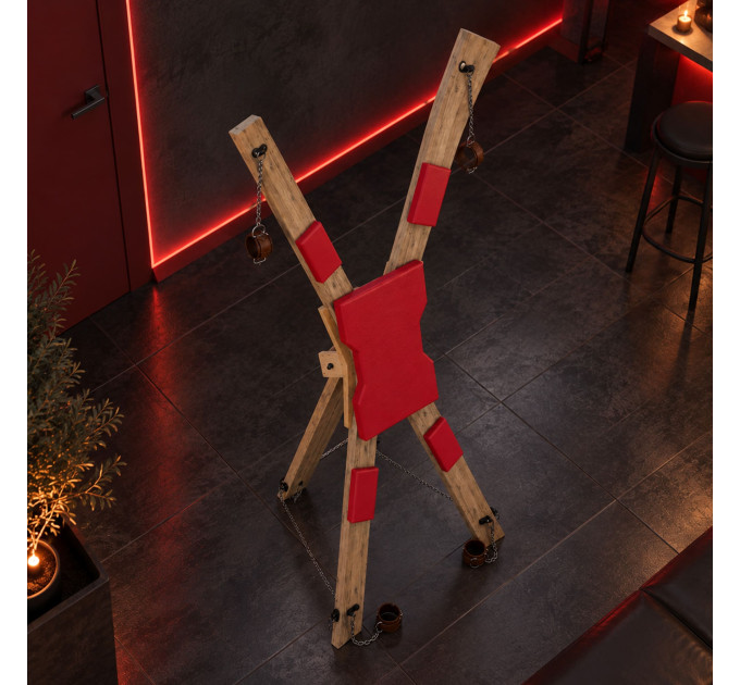 Portable BDSM Wooden Padded St Andrews Cross Plans