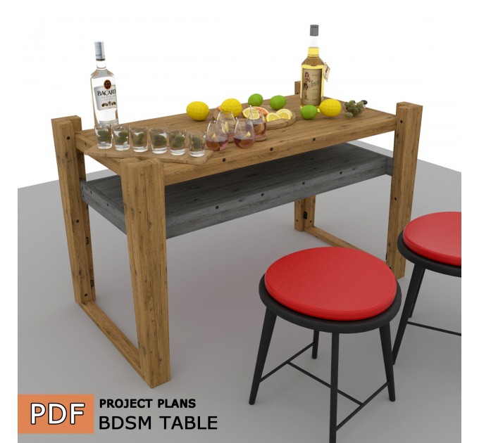 Secret Adjustable BDSM Table – Hidden Kink Furniture Plans