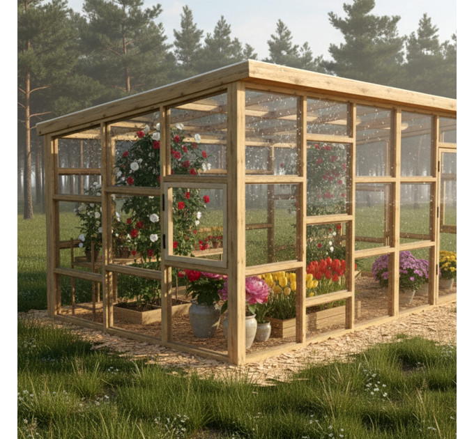 10x18 Framed Greenhouse Plans – Build Your Own Garden Greenhouse