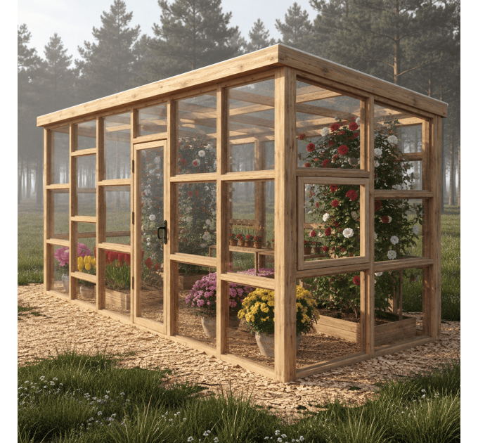 10x18 Framed Greenhouse Plans – Build Your Own Garden Greenhouse