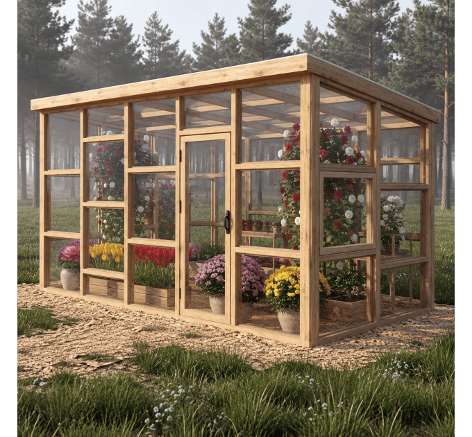 10x18 Framed Greenhouse Plans – Build Your Own Garden Greenhouse