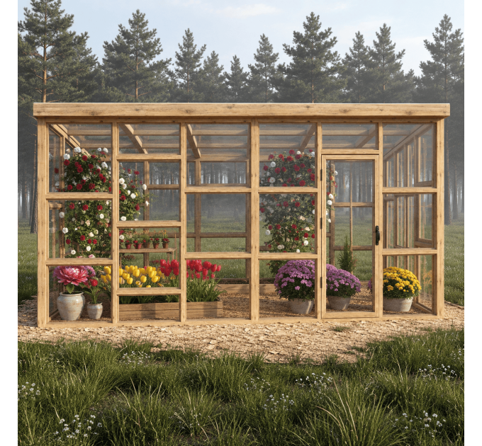 10x18 Framed Greenhouse Plans – Build Your Own Garden Greenhouse