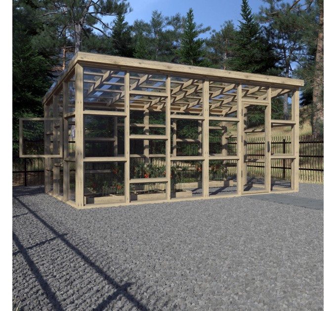 10x18 Framed Greenhouse Plans – Build Your Own Garden Greenhouse
