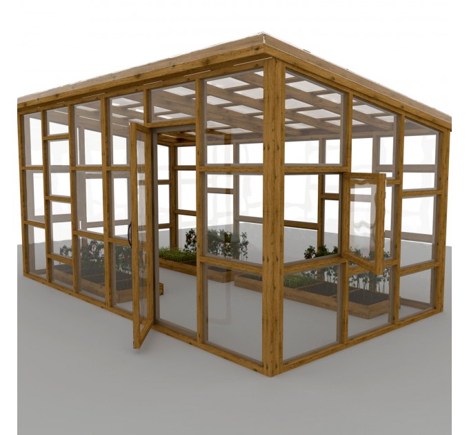 10x18 Framed Greenhouse Plans – Build Your Own Garden Greenhouse
