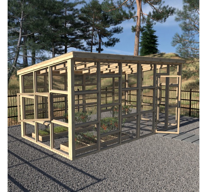 10x18 Framed Greenhouse Plans – Build Your Own Garden Greenhouse