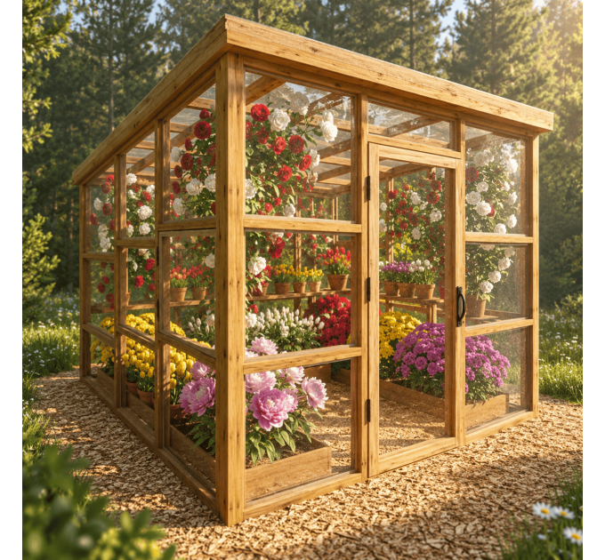 12'x11' Greenhouse Plans, greenhouse build, Framed greenhouse plans, Garden house, Greenhouse diy plan - Digital Download Only