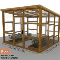 12'x11' Greenhouse Plans, greenhouse build, Framed greenhouse plans, Garden house, Greenhouse diy plan - Digital Download Only