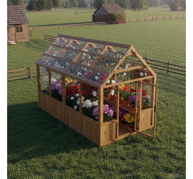 Build Your Own 8x16 Greenhouse – DIY Framed Plans (Digital Download)