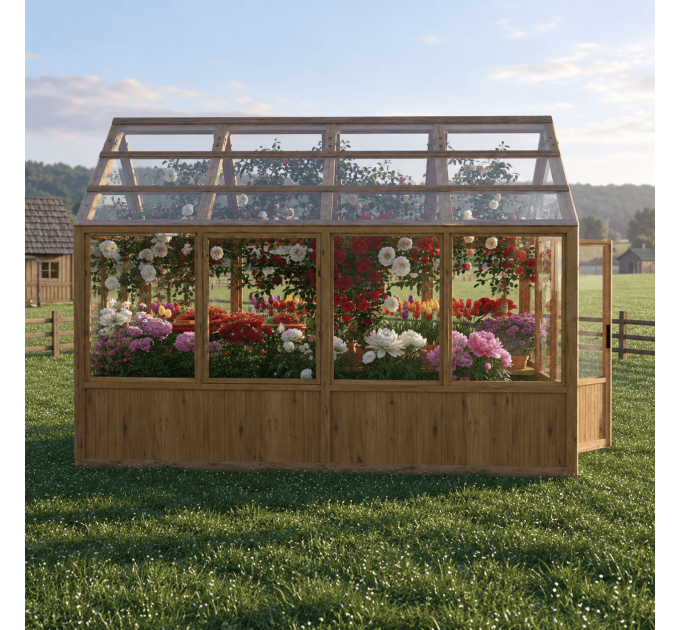 Build Your Own 8x16 Greenhouse – DIY Framed Plans (Digital Download)