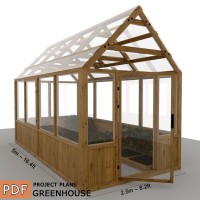 8’ x 16’ Greenhouse Plans, greenhouse build, Framed greenhouse plans, Garden house, Greenhouse diy plan - Digital Download Only