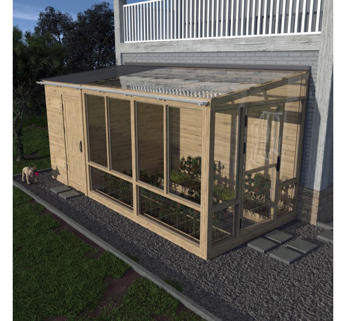 Framed Greenhouse & Garden Shed Plans – DIY Outdoor Build